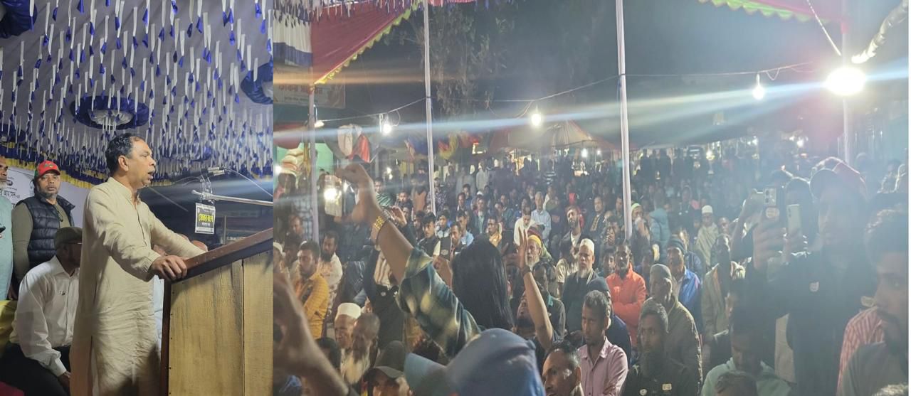 চিলাউড়া বাজারে মোহাম্মদ কয়ছর আহমেদের, ধানের শীষের নির্বাচনী জনসভা অনুষ্ঠিত
