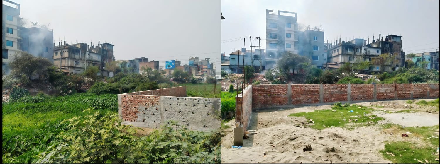 কিশোরগঞ্জের ঐতিহ্যবাহী নরসুন্দা নদী দখল করে অবৈধভাবে বহুতল ভবন নির্মাণের পায়তারা