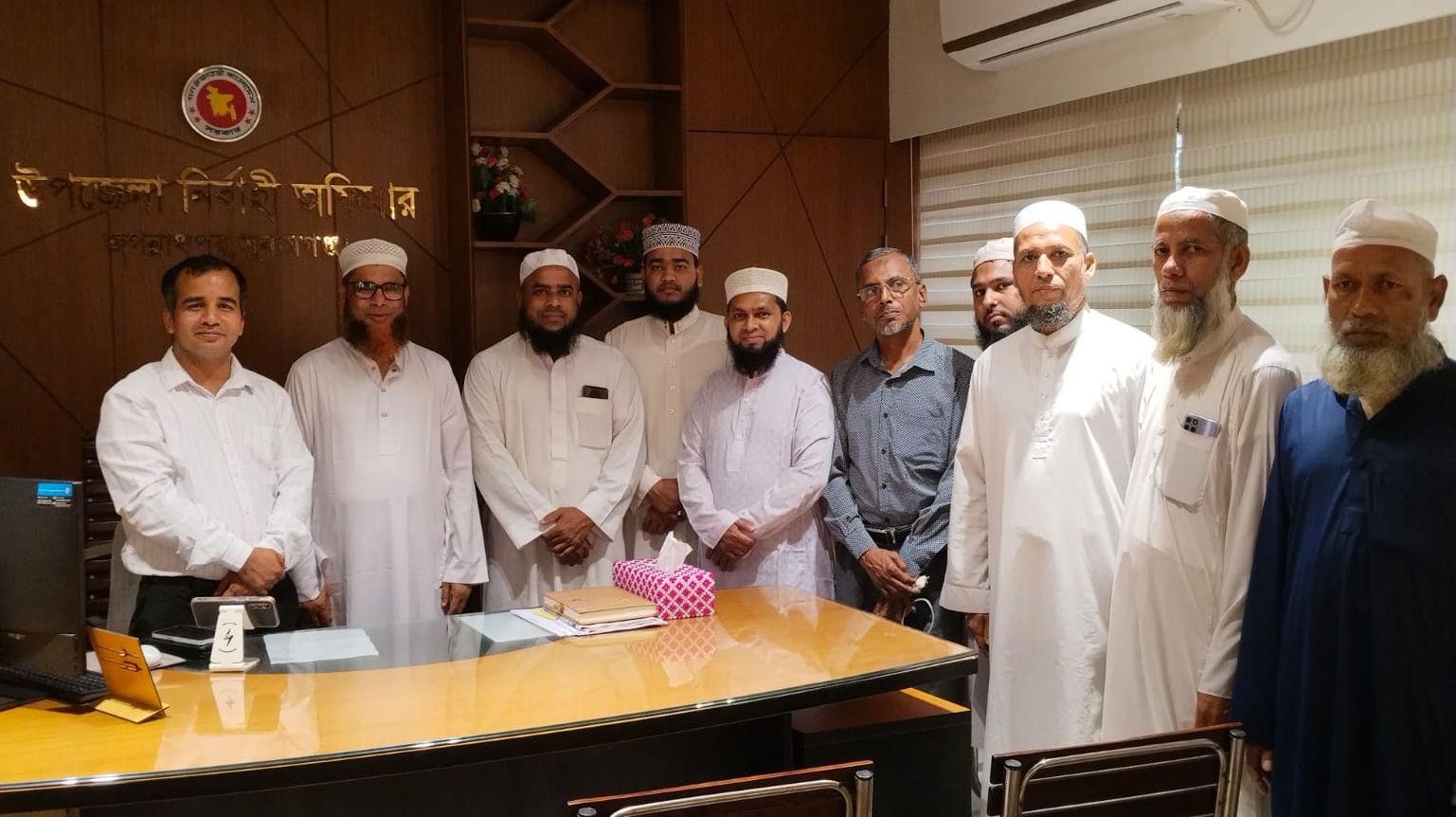 জগন্নাথপুরে নবাগত ইউএনও এর সাথে উপজেলা ইমাম সমিতির নেতৃবৃন্দের সাক্ষাৎ