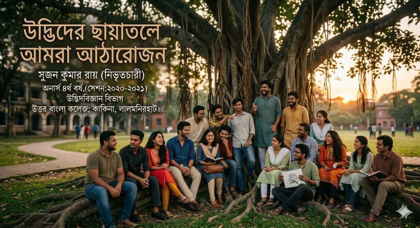 উদ্ভিদের ছায়াতলে আমরা আঠারোজন