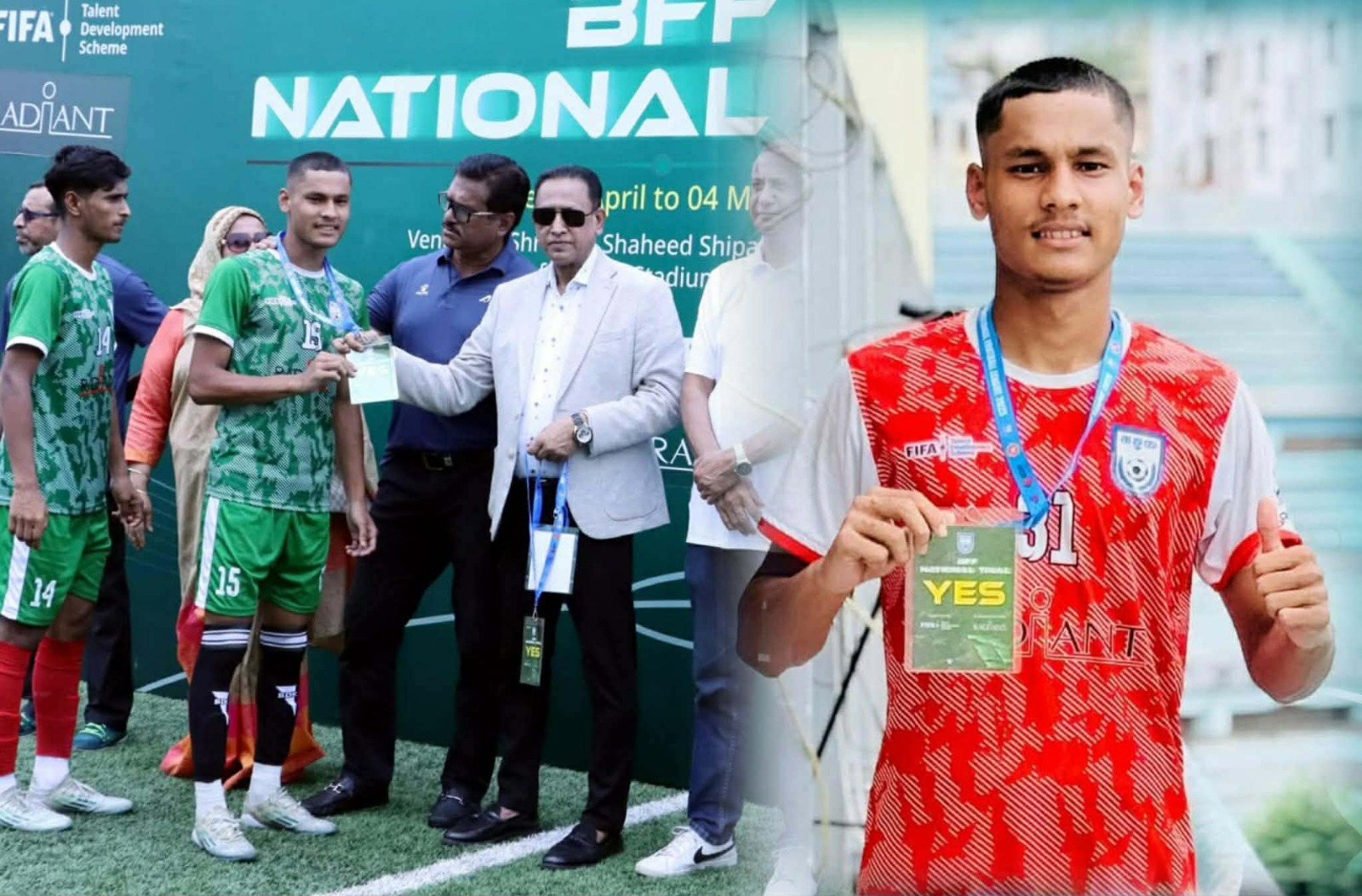 বাফুফের বাছাইয়ে উত্তীর্ণ হলেন বিশ্বনাথের সাঈদ খান