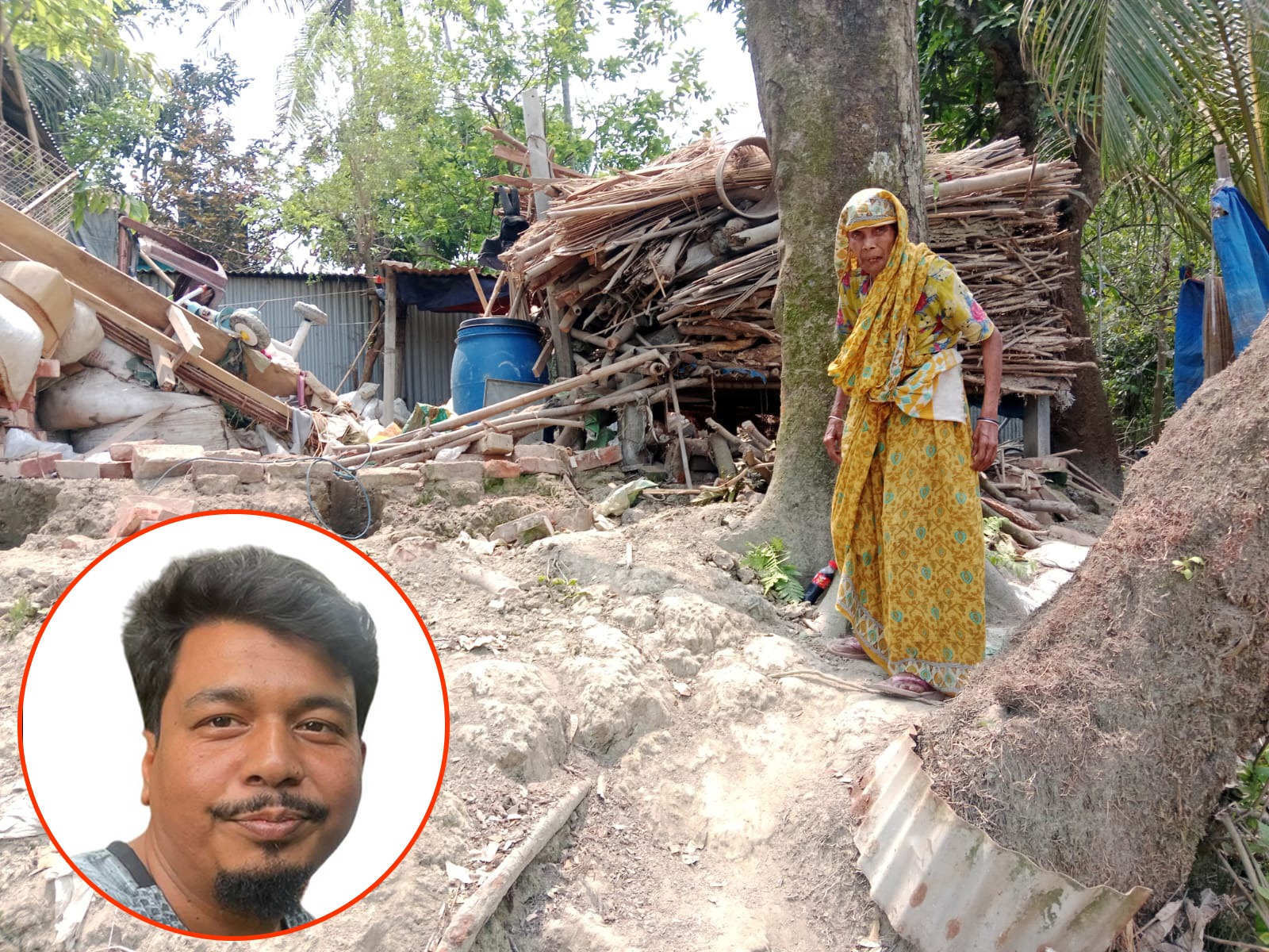 প্রতিশ্রুতির ফাঁদে ঘর ছাড়া পরিবার”অনিশ্চয়তায় মা-মেয়ের জীবন